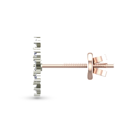 Akiko Rose Gold Diamond Stud Earring