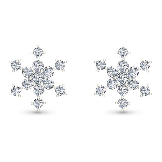 Akiko Yellow Gold Diamond Stud Earring