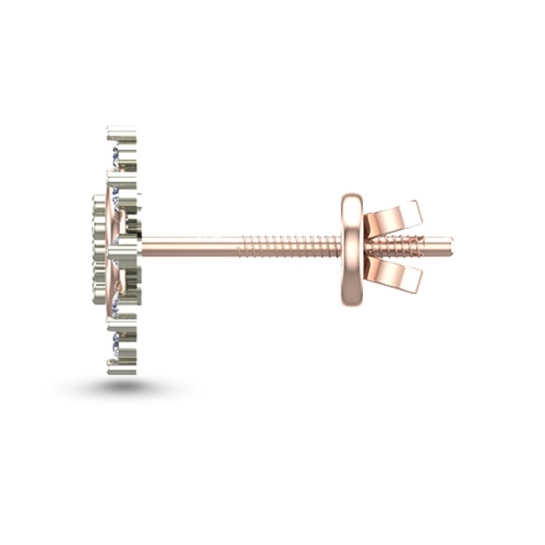 Pratha Rose Gold Diamond Stud Earring