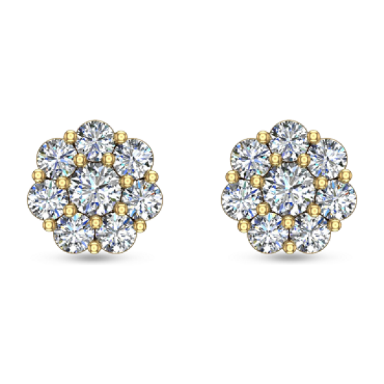 Leesa White Gold Diamond Stud Earrings