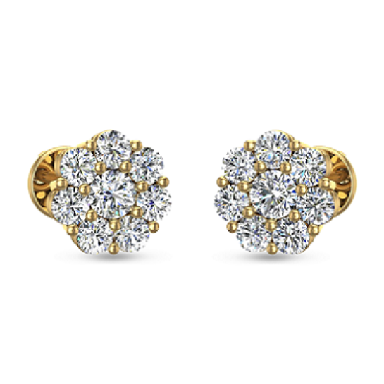 Leesa White Gold Diamond Stud Earrings