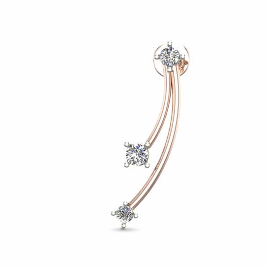 Sanaya White Gold Diamond Stud Earring