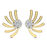 Ishita Yellow Gold Stud Earrings