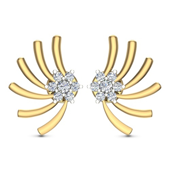 Ishita White Gold Stud Earrings