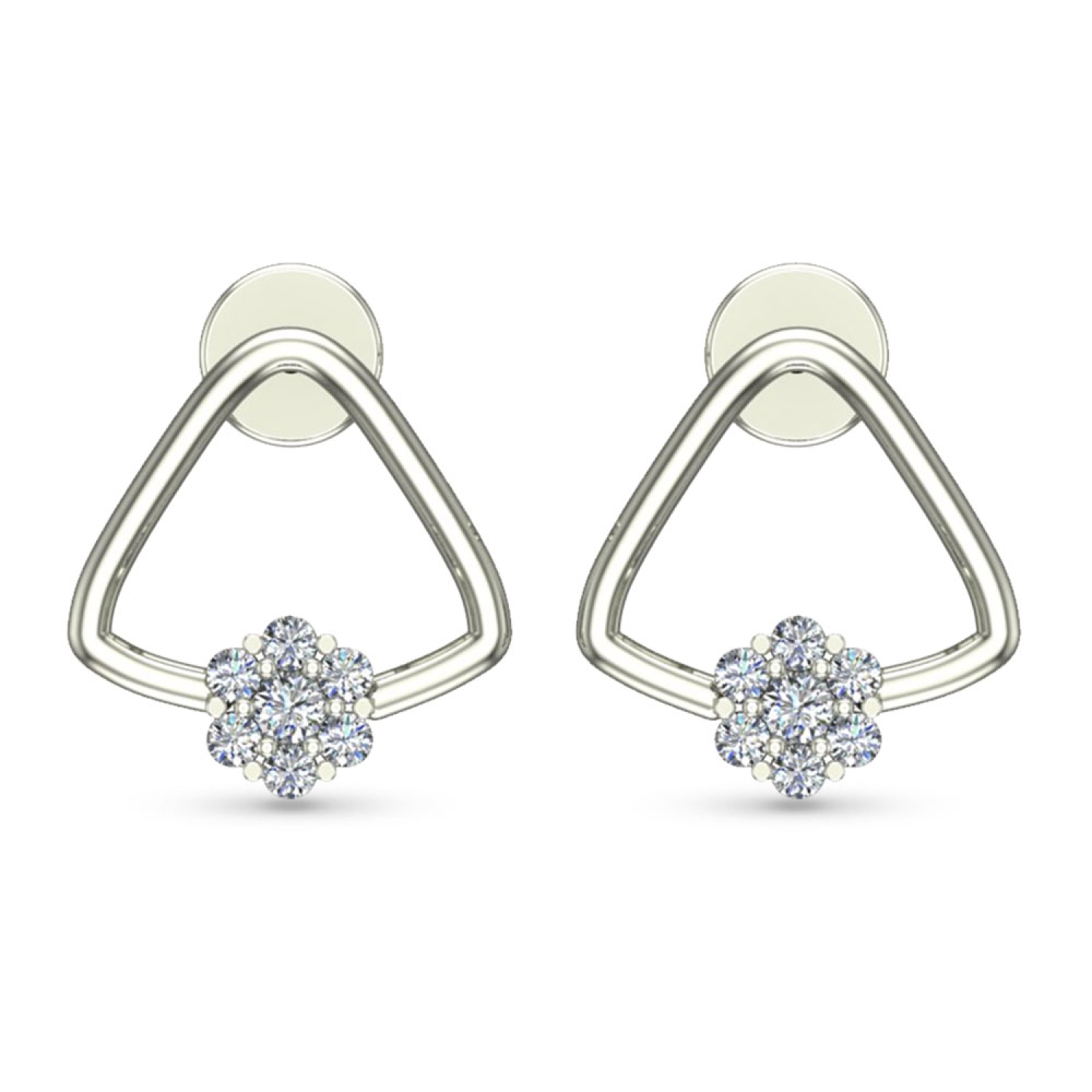 Buy Vel Diamond Stud Earrings Online | CaratLane