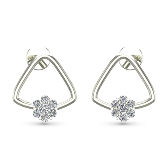 Kiyara Rose Gold Diamond Stud Earrings