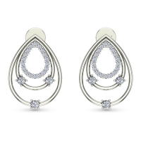 Zunaira White Gold Stud Earrings