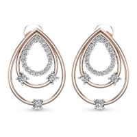  Zunaira Rose Gold Stud Earrings