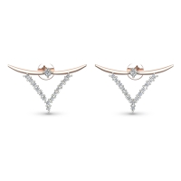 ziya Rose Gold Diamond Stud Earrings