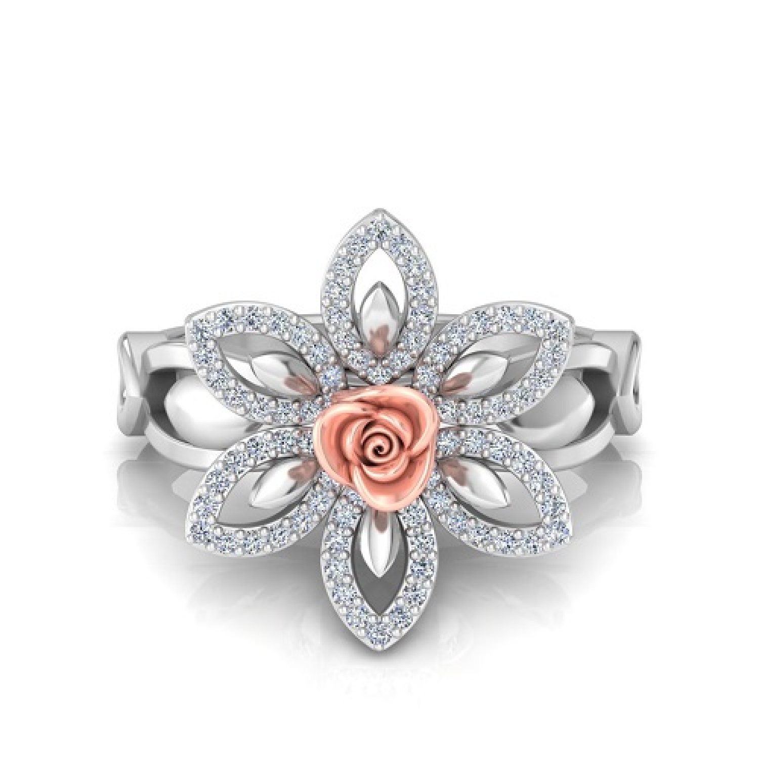VOSS Beautiful Wedding Diamond Vintage Engagement Ring Womens Silver Band  Rings - Walmart.com