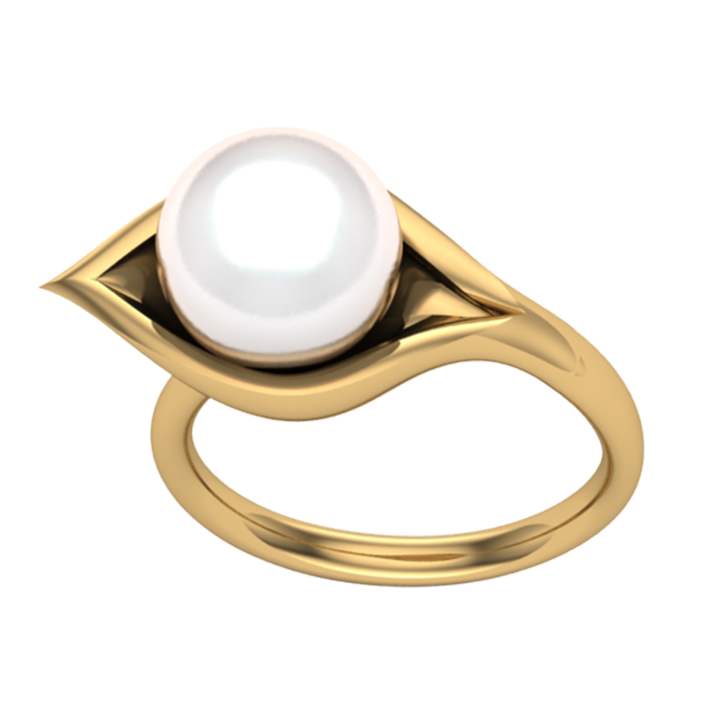 Sterling Silver and 18 Karat Yellow Gold Ring with Pearl – Rick Murphey The  Jeweler