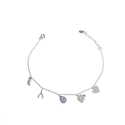 925 Silver Heart Charm Bracelet | Silver Bracelet For Women