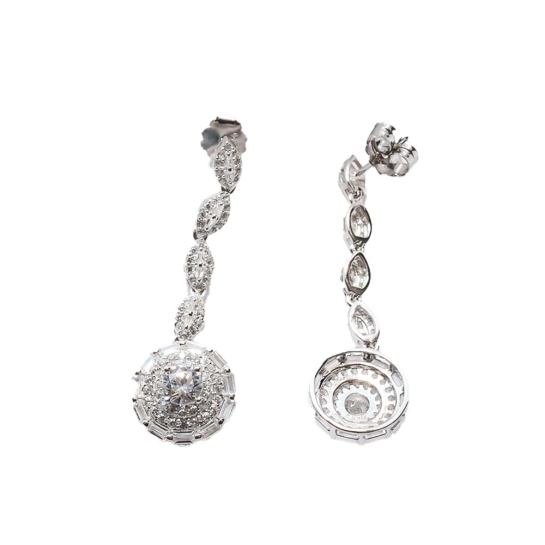 925 Sterling Silver Round Earrings