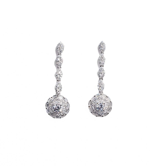 925 Sterling Silver Round Earrings