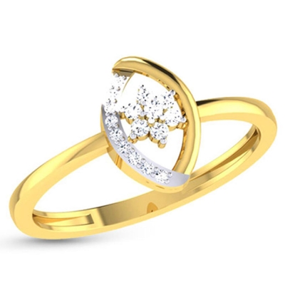 Sonali Yellow Gold Diamond Ring