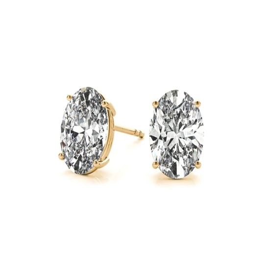 Rati Yellow Gold Stud Earrings for Women