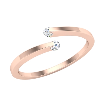 Buy INFINITY RING Rose Gold Vermeil / Infinity Ring With Simulated Diamonds  /rose Gold Vermeil Infinity Ring Online in India - Etsy