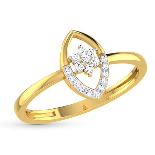 Laurel Gold and Diamond Ring