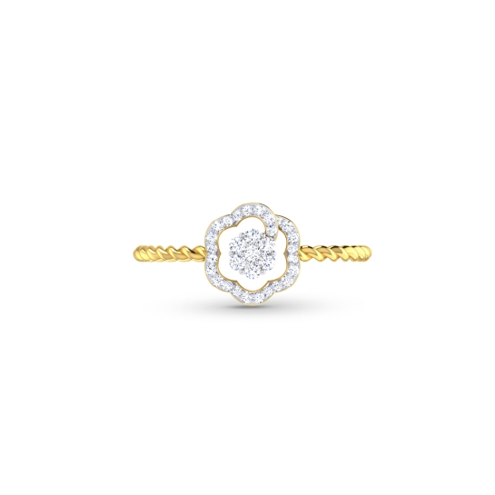 Arlette Gold and Diamond Ring For Engagement