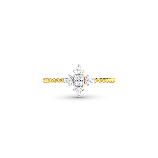 Lakshmi Gold Diamond Ring