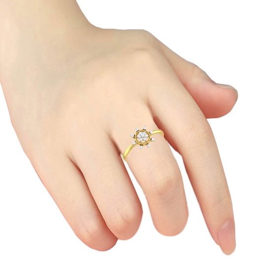 Pratiksha Gold Diamond Ring