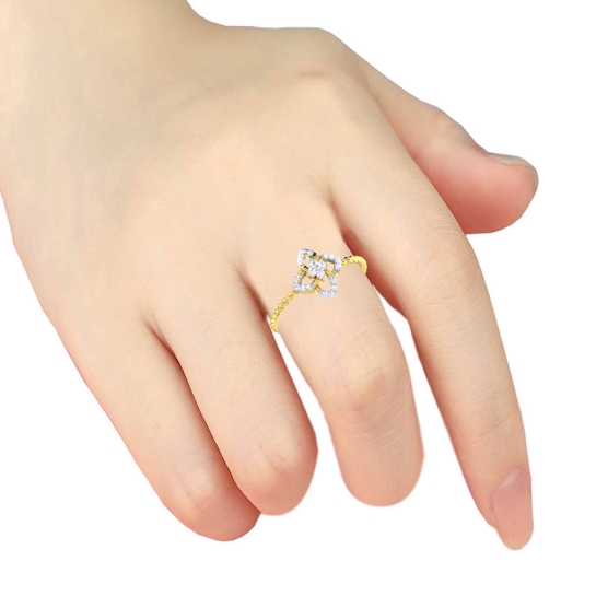 Rubina Gold and Diamond Ring