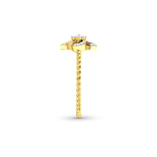 Rubina Gold and Diamond Ring