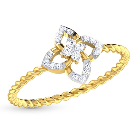 Rubina Gold and Diamond Ring
