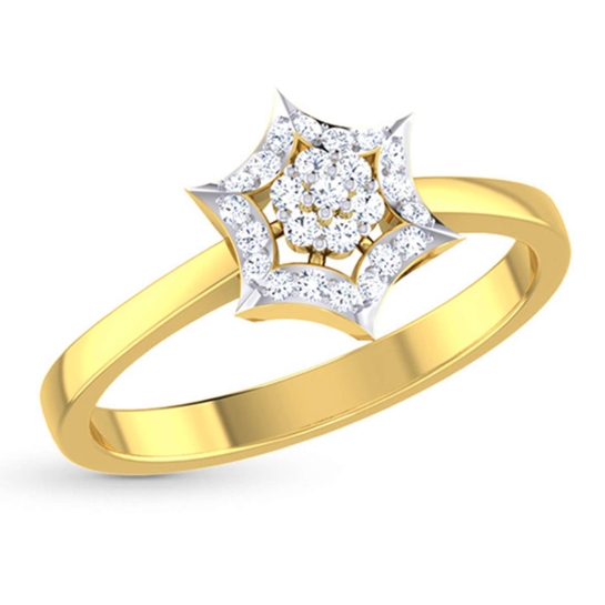 Aakanksha Gold and Diamond Ring