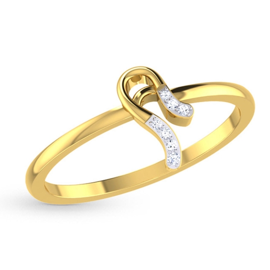 Aamira Gold and Diamond Ring