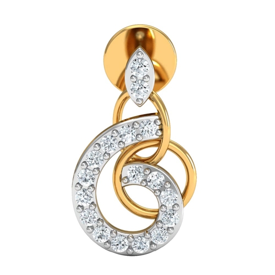 Jyoti Yellow Gold Diamond Earrings 