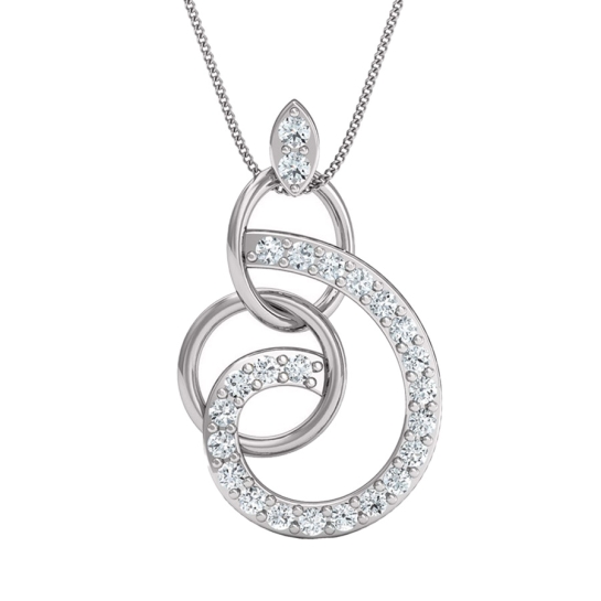 Skylar Gold And Diamond Pendent