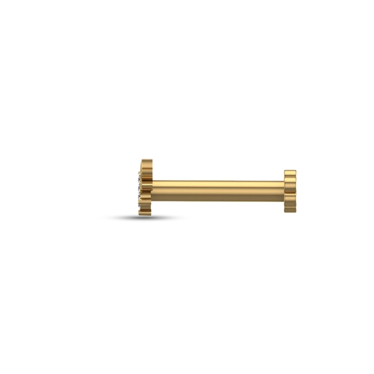 Durga Gold Diamond Nosepin Screw