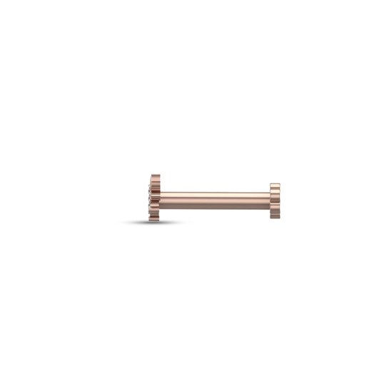 Durga Gold Diamond Nosepin Screw