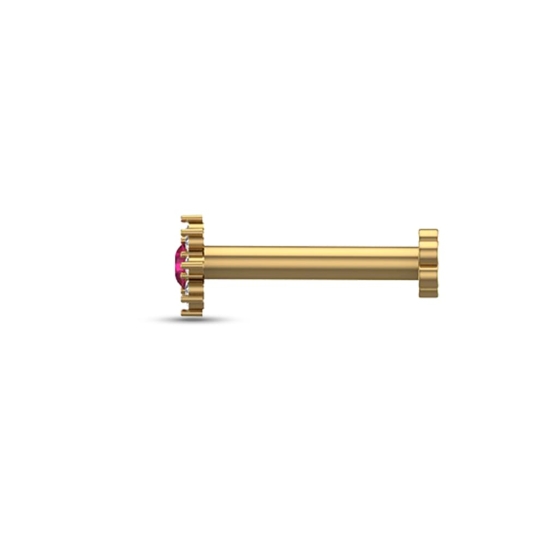 Amruta Gold Diamond Nosepin Screw