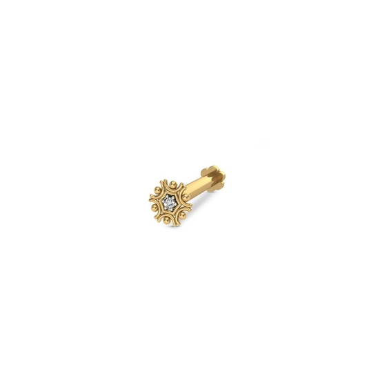 Charita Gold Diamond Nosepin Screw