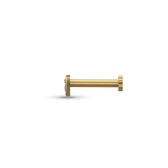 Eshana Gold Diamond Nosepin Screw