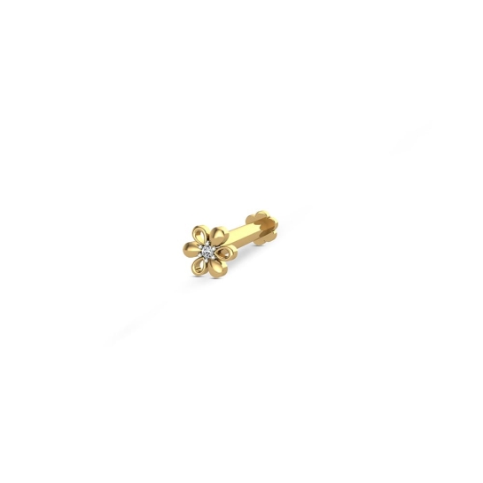 Irya Gold Diamond Nosepin Screw