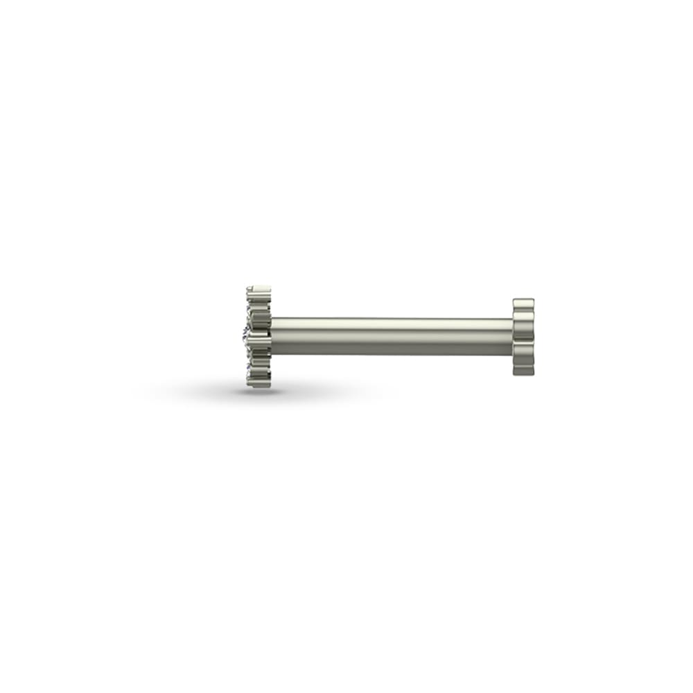 Ijaya Gold Diamond Nosepin Screw Ijaya Gold Diamond Nosepin Screw