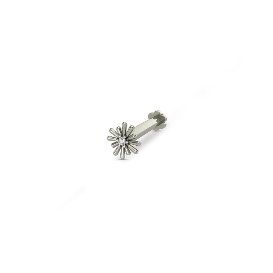 Ikshita Gold Diamond Nosepin Screw