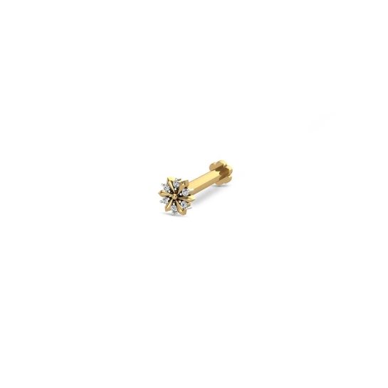 Jhalak Gold Diamond Nosepin Screw