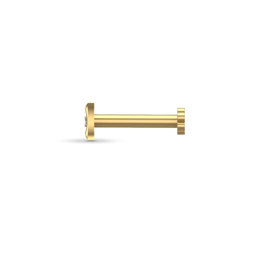 Niharika Gold Diamond Nosepin Screw Niharika Gold Diamond Nosepin Screw