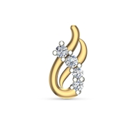 Tanmayi Gold Diamond Nosepin Screw