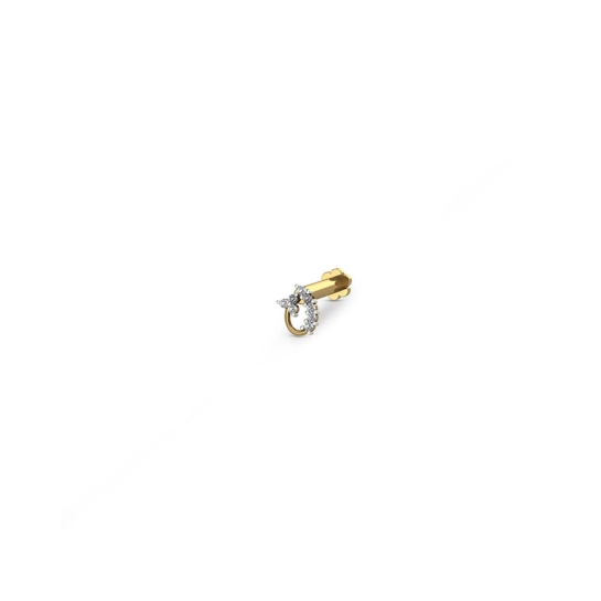 Turvi Gold Diamond Nosepin Screw