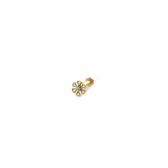 Vaishnavi Gold Diamond Nosepin Screw