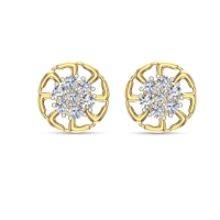 Hazel Gold Diamond Earrings