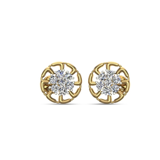 Hazel Gold Diamond Earrings