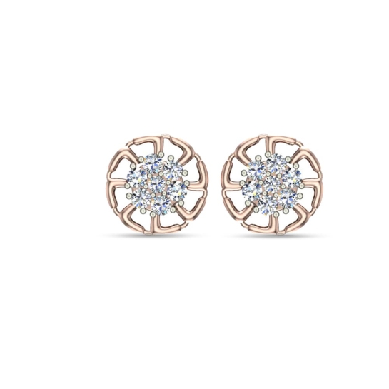 Hazel Gold Diamond Earrings