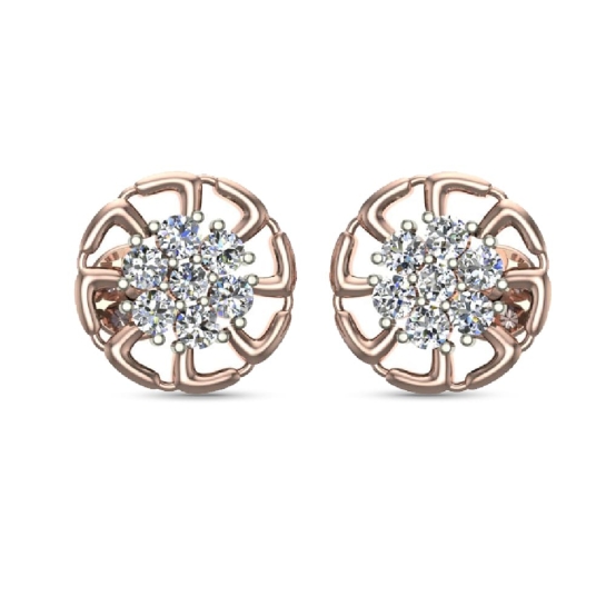 Hazel Gold Diamond Earrings