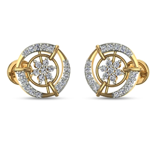 Williow Gold Diamond Earrings